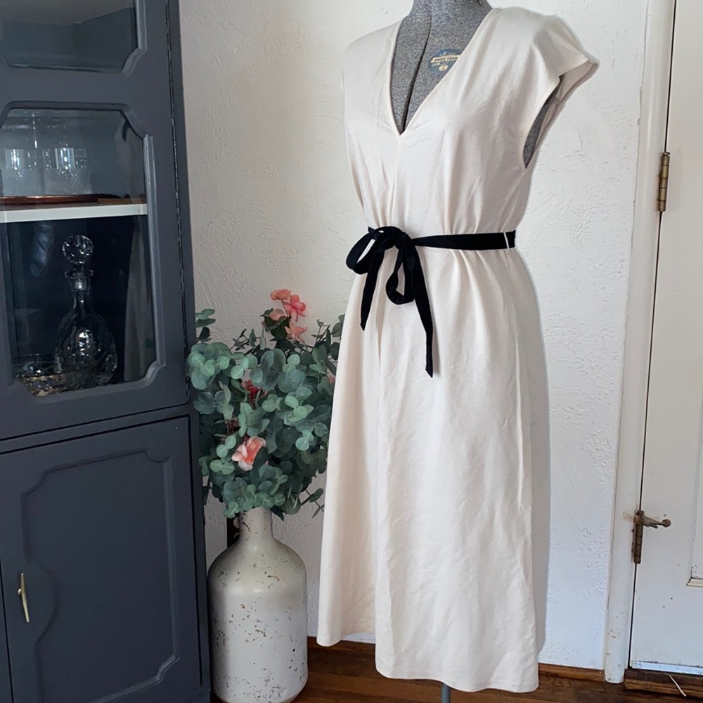 Zara tunic dress with waist tie Chic minimalist relaxed fit